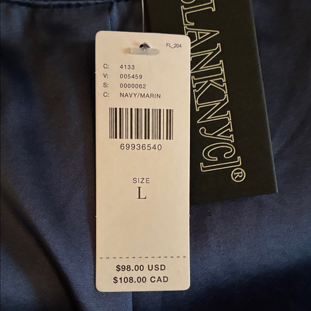 Blank NYC Blue Faux Leather Jacket - Picture 8 of 13